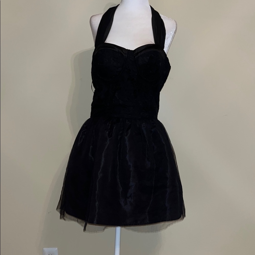 Twelve by Twelve Los Angeles Black Halter Dress